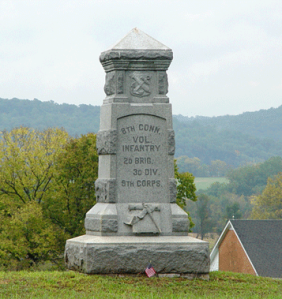8th Connecticut Infantry Regiment Monument at the Antietam Battlefield